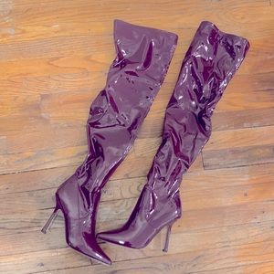 Thigh High Plum Steve Madden Boots